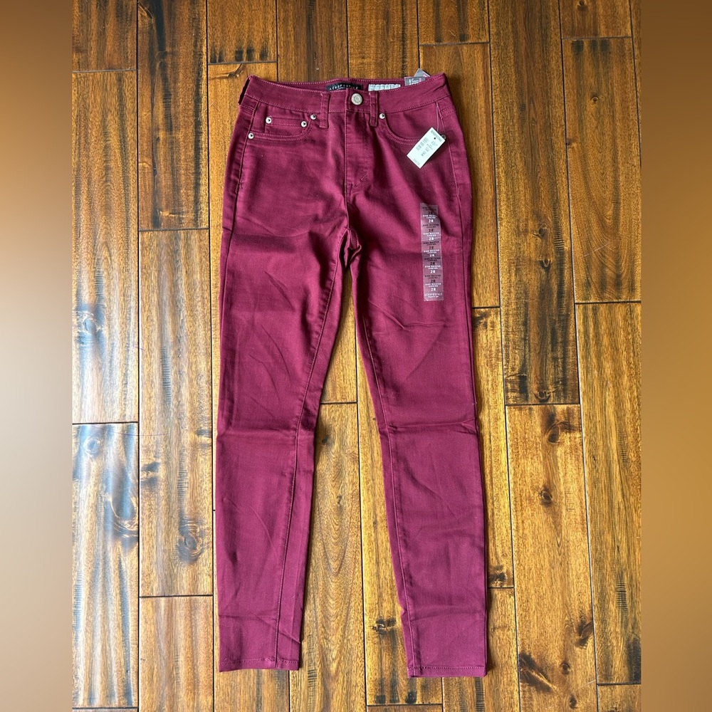 Maroon Aeropostale High Waisted Jeggings